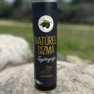 750 ML Naturel Sızma Zeytinyağı – Silindir Teneke